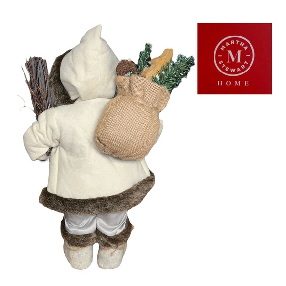 woodlands winter rustic 20” Santa Clause Martha Stewart Home collection mountain - Picture 2 of 3